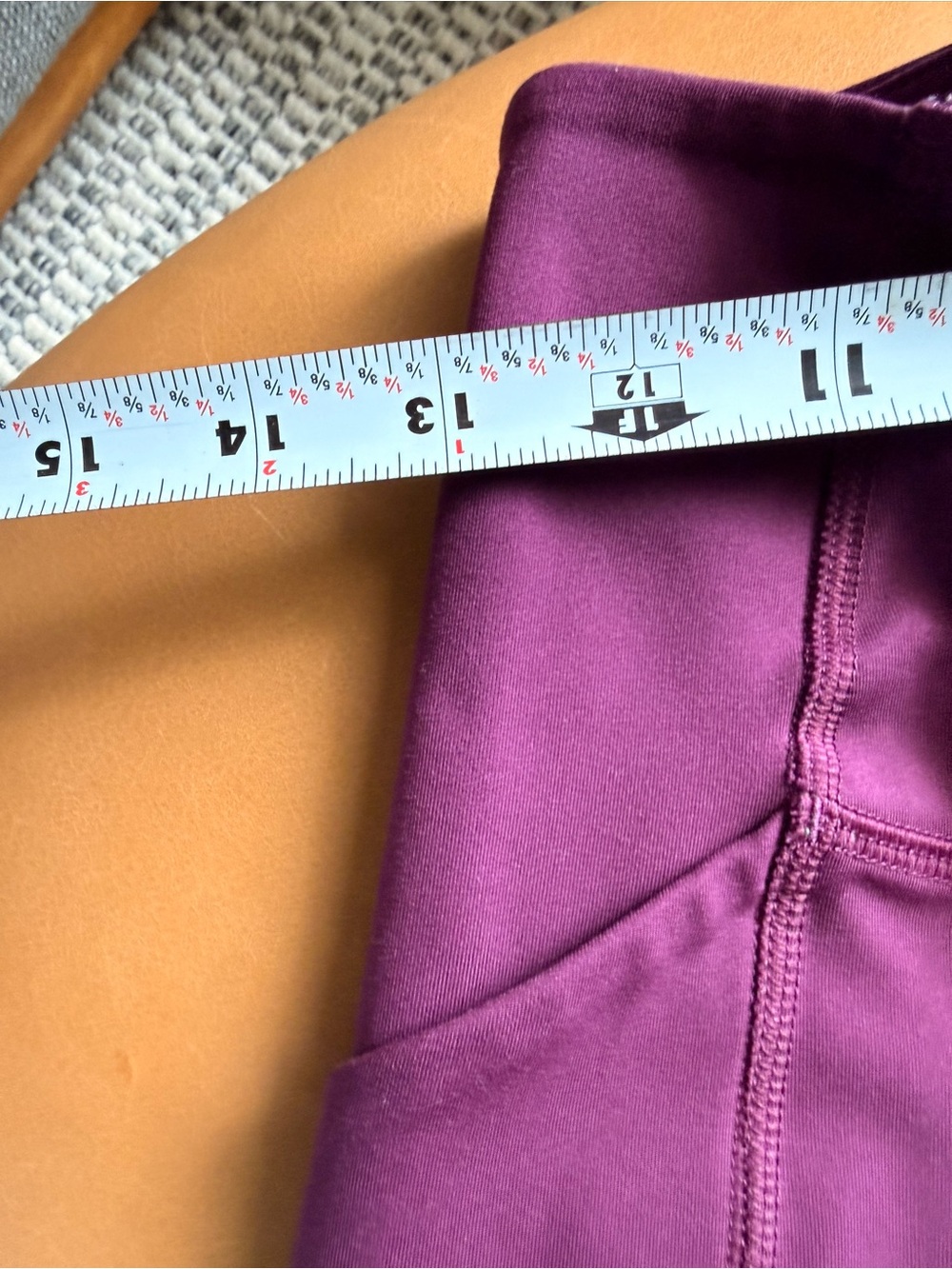 Girlfriend Collective Purple Compression Pocket Leggings - Picture 4 of 6
